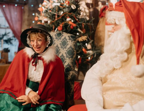 Visit Father Christmas at the Ulster American Folk Park