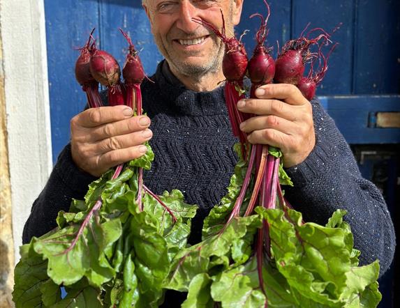 Charles Dowding internationally acclaimed gardener.