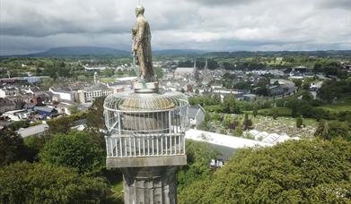 Image showing the view of and from Cole's Monument