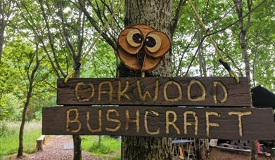 Oakwood Bushcraft sign