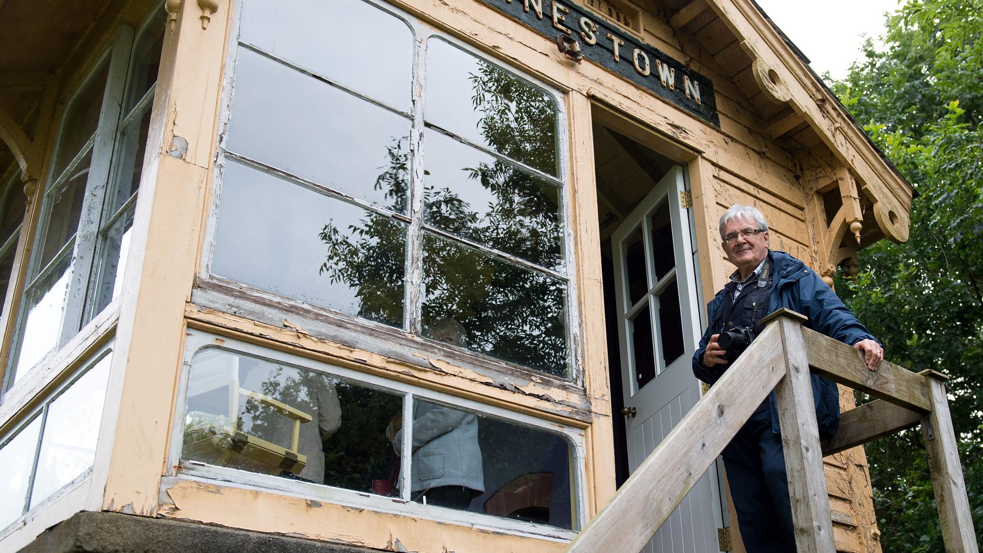 Charles Friel at Irvinestown Signal Cabin