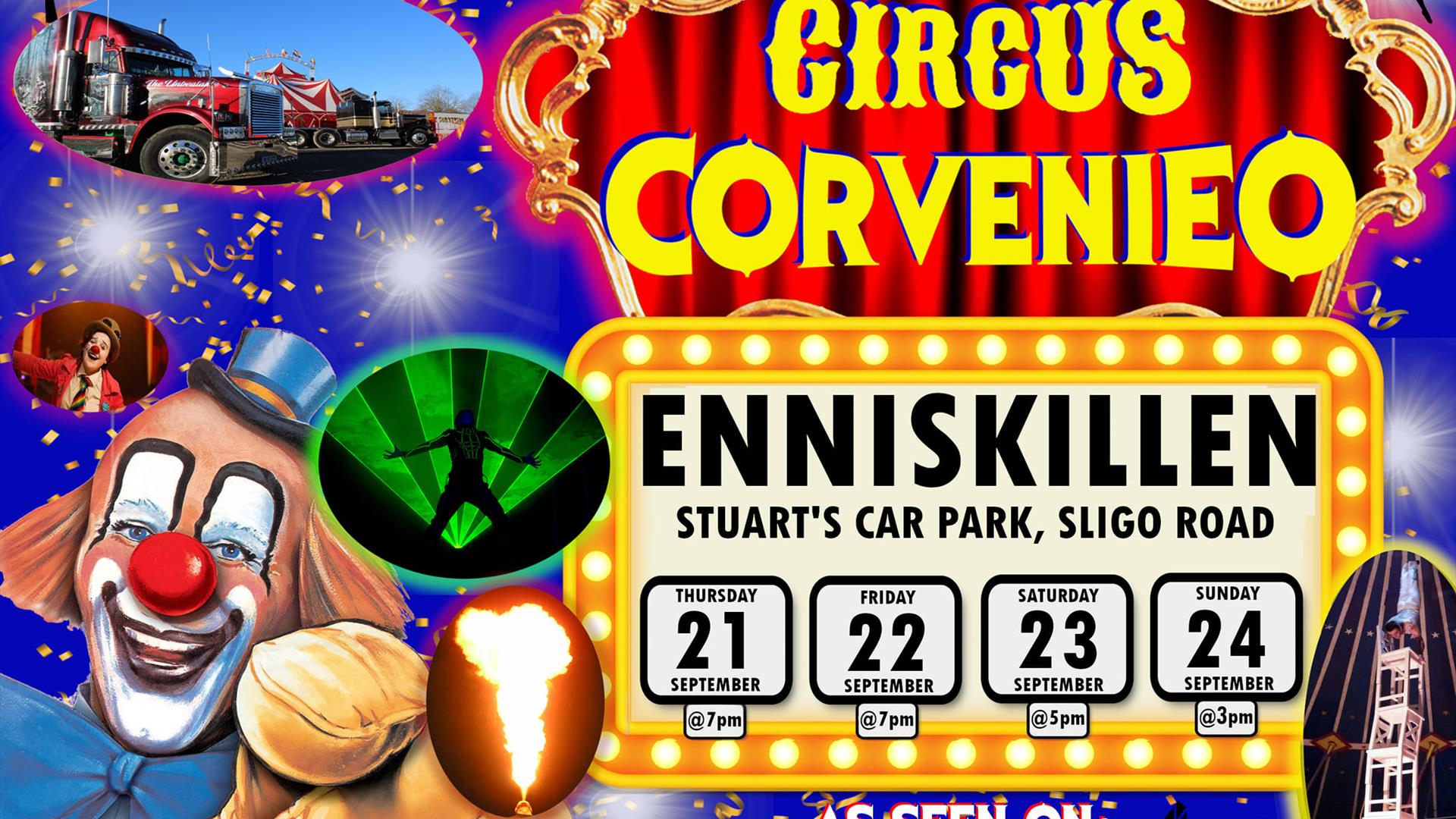 Circus Corvenieo is Enniskillen for the weekend