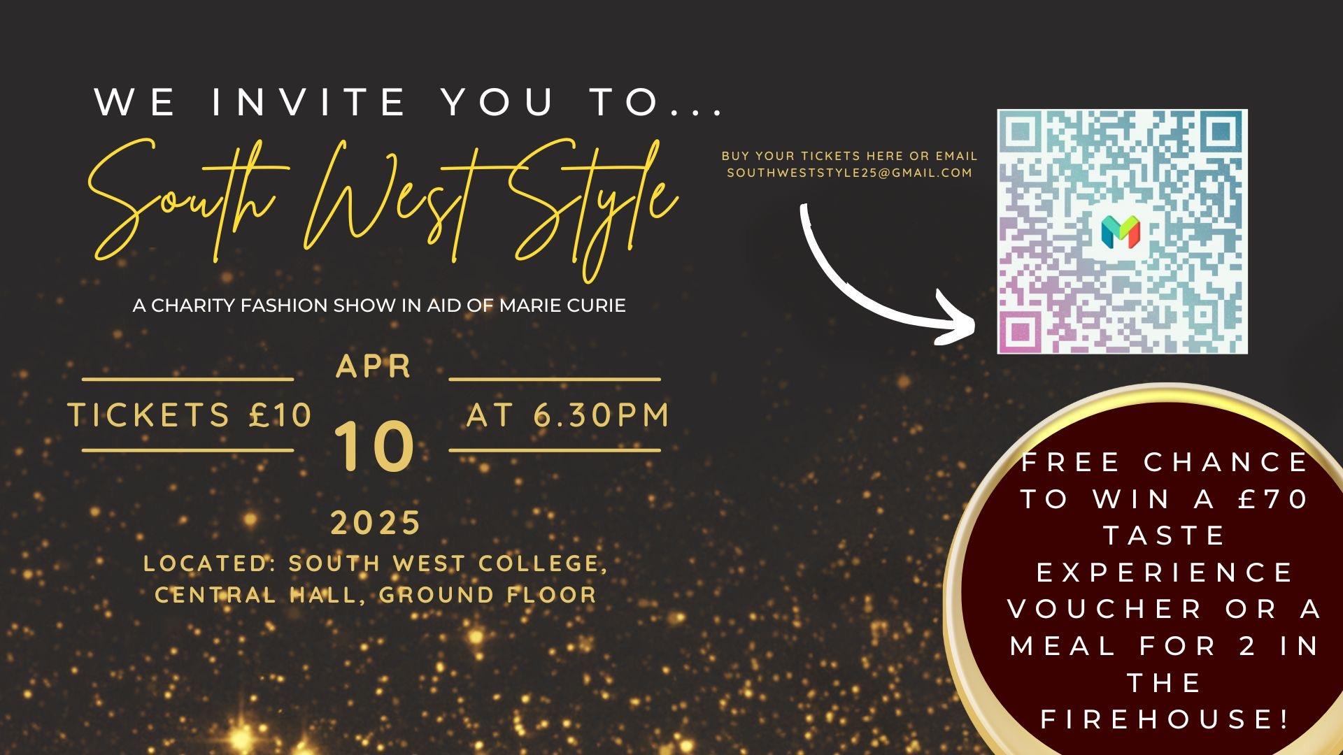 Poster advertising South West Style Fashion Show