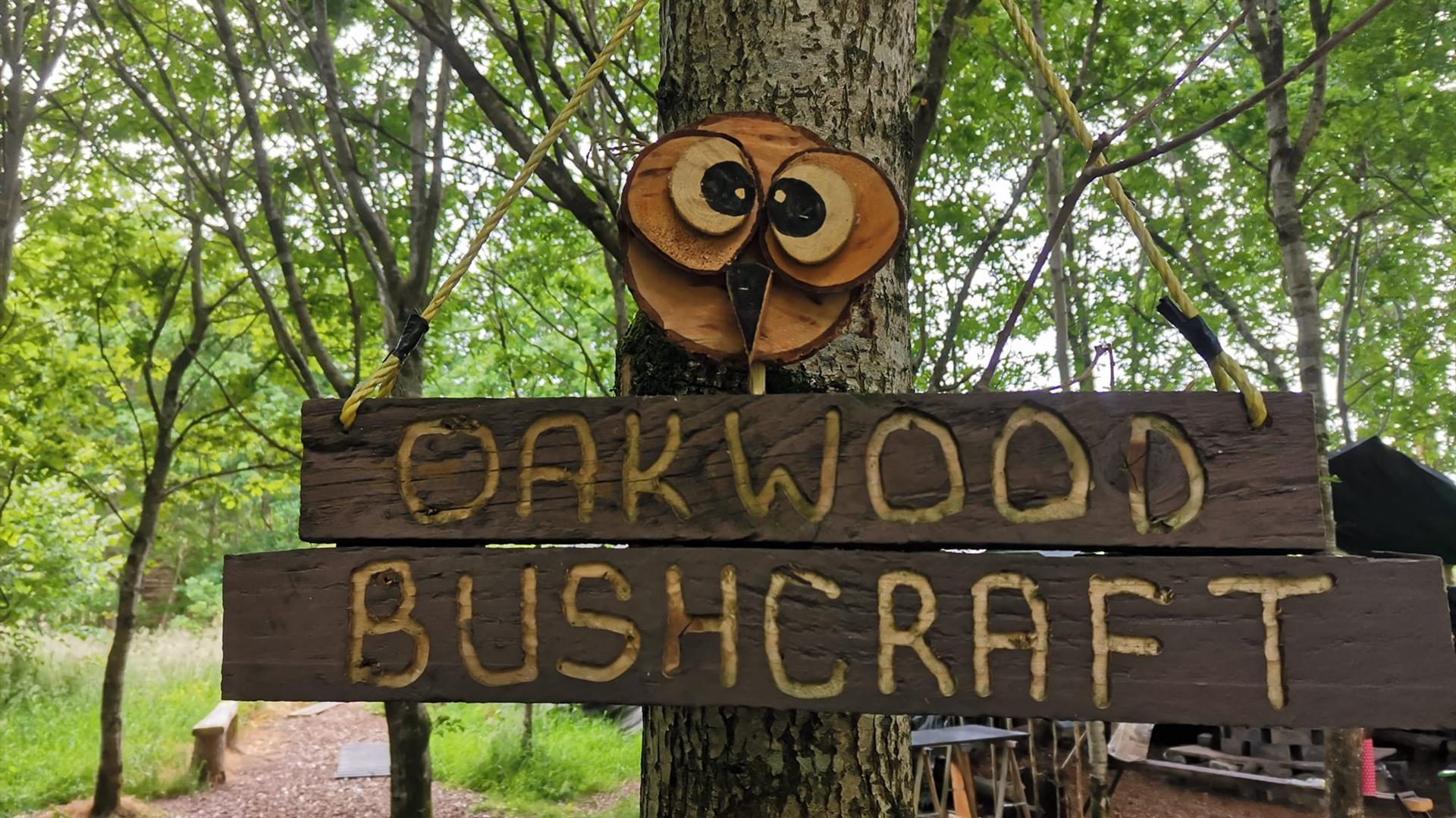 Oakwood Bushcraft sign