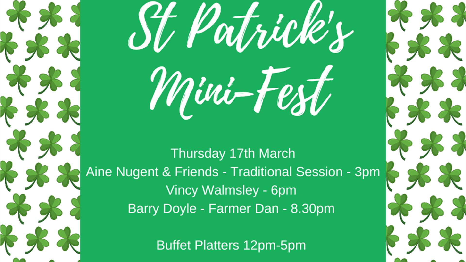 St Patrick's Day Celebrations at Mahon's Hotel