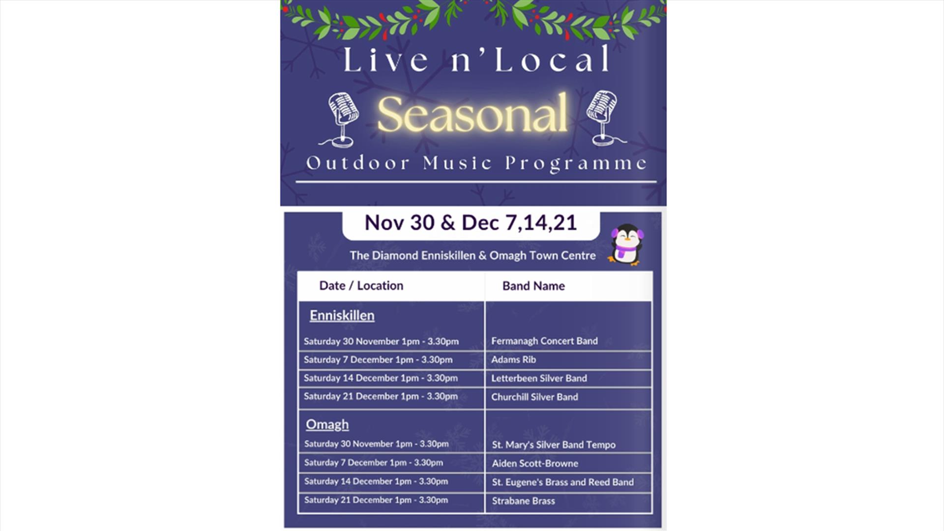 Live n' Local Seasonal Outdoor Music Programme