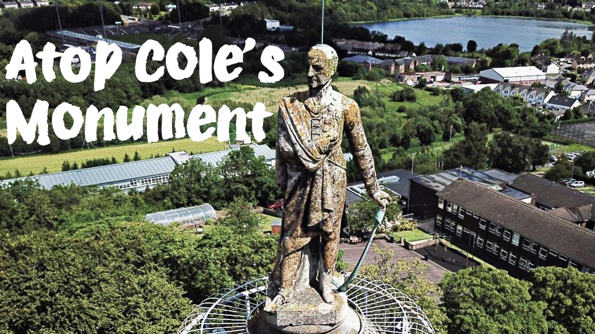 View of the top of Cole's Monument