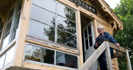 Charles Friel at Irvinestown Signal Cabin