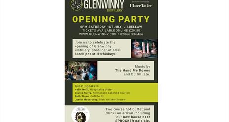 Opening party at Glenwinny Distillery