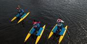 Hydrobikes out on the water