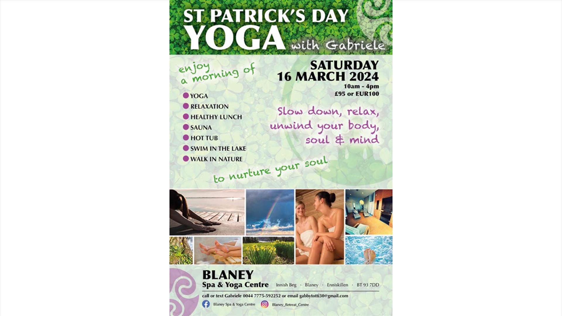 St Patrick's Day Yoga with Gabriele St Patrick's Day Yoga with Gabriele